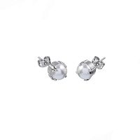Пусеты Catherine Bijoux, Dazzling aria, с жемчугом, CB24.2-5139F серебристый