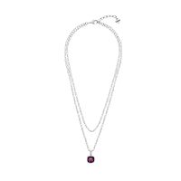 Колье VIDDA, Magna, двойное, с кристаллом Swarovski, VD25.2-02282 лиловый