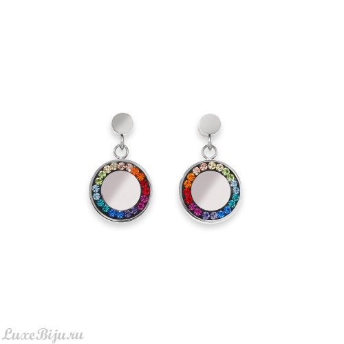 Серьги Coeur de Lion Multicolour Silver 5004/21-1517