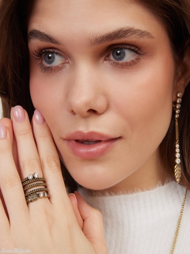 Кольцо Fiore di Firenze AN6364 CRYSTAL 17-18,5 фото 4