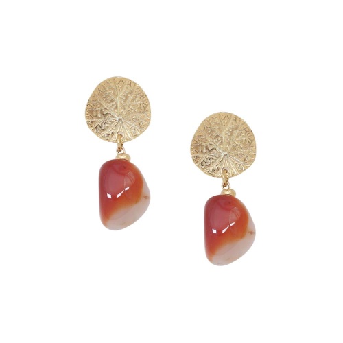 Серьги Nature Bijoux, Minerama, с агатом, NB26.1-12-90636 коричневый фото 2