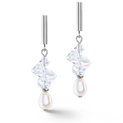 Серьги Coeur de Lion White-Silver, 1124/21-1417 фото 9