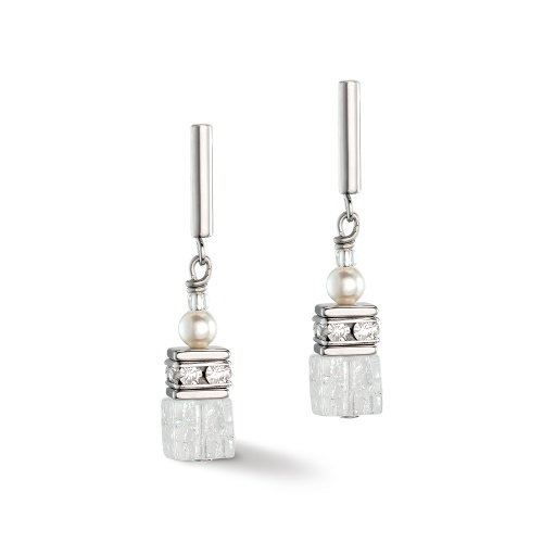 Серьги Coeur de Lion White, 5086/21-1400