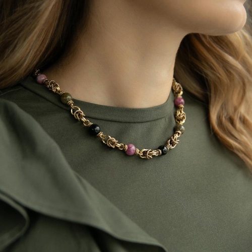 Колье Lanzerotti, Elisir, с турмалином, LZ-25.10-321 розовый фото 3