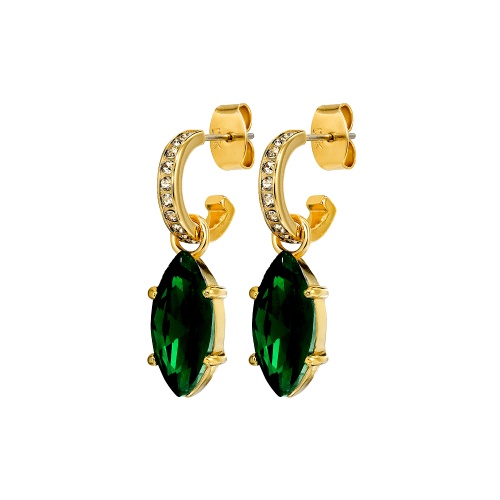 Серьги Dyrberg Kern JUNIPE SG EMERALD GREEN, 470002