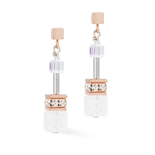 Серьги Coeur de Lion White-Rose Gold, 3018/21-1425 фото 8