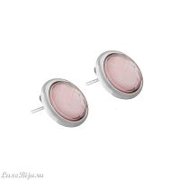 Серьги Possebon pearl quartz rose A9997.9 R/S