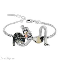 Браслет TARATATA, Flemme, с рисунком на прозрачной смоле, TT-W22-20315-102 черный
