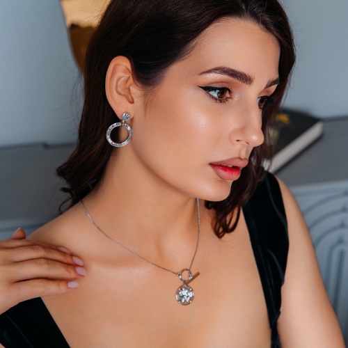 Серьги Fiore Luna CAL, A2002SW-E108.1 BW/S фото 4