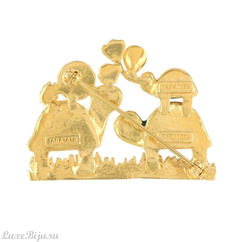 Брошь TARATATA, Carapate, цветная смола, декоративные элементы, TT-T22-01202-20M золотистый фото 2