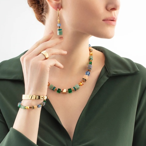 Колье Coeur de Lion Green-Blue-Peach, 3039/10-0551 фото 9