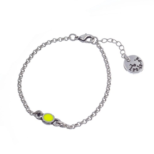 Браслет Tra-la-ra, Fluor, со вставкой из смолы, TLR23-235P003 желтый