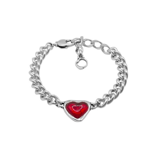 Браслет Ciclon, Idilio, с муранским стеклом, металл, CN-241107 красный