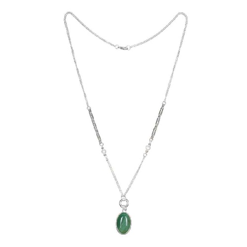 Колье Fiore Luna GREEN AVENTURINE, LN5155 G/S