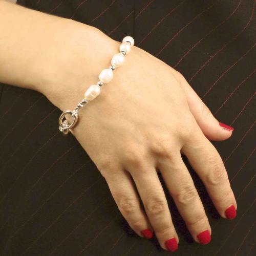 Браслет Fiore Luna Pearl Сarabiner, CL1018 S фото 2