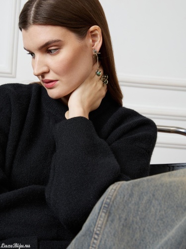 Серьги Fiore di Firenze OR0947 SMERALDO фото 3