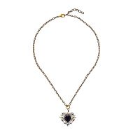 Колье Celeste G, с кристаллом Swarovski и фианитами, CS26.1-1994 черный