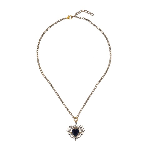 Колье Celeste G, с кристаллом Swarovski и фианитами, CS26.1-1994 черный