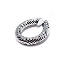 Серьги Moon Paris, Ringo, кафф крученый, MR-21.06-091 серебристый
