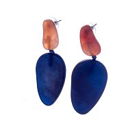 Серьги Moon Paris, Lorian, из каучука, ML-22.10-026 синий