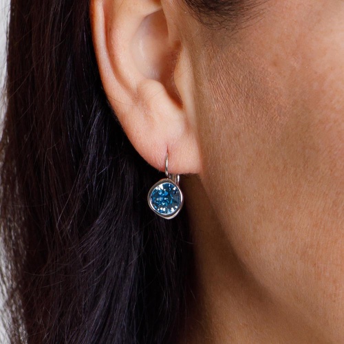 Серьги Fiore Luna Aquamarine, A1911.M22 BL/S фото 7