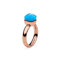 Кольцо Qudo Firenze blue opal 17.2 мм 610549/17.2 BL/RG