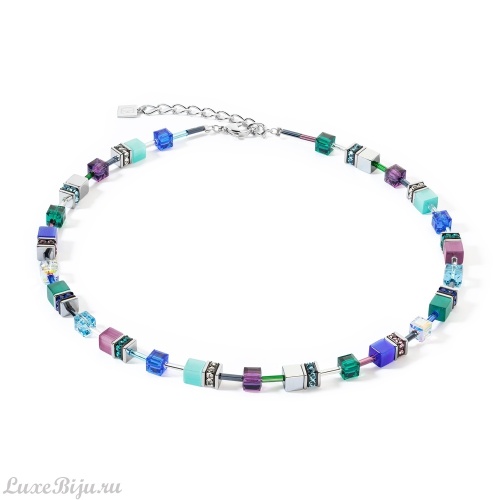 Колье Coeur de Lion Turquoise-Purple, 2838/10-0608