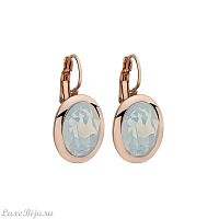 Серьги Qudo Tivola White Opal 303056 BW/RG