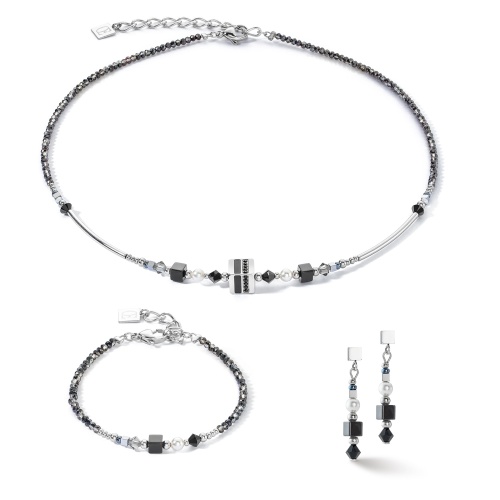 Серьги Coeur de Lion Black-Silver, 4355/21-1317 фото 7