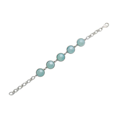 Классический браслет Pearl Blue Sky Agate C1362.21 BL/S