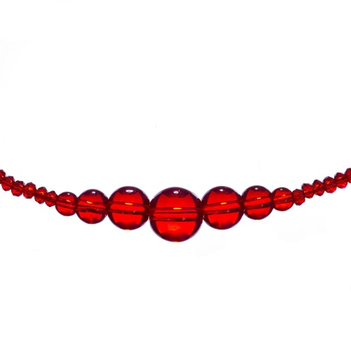 Колье Lanzerotti, Crespino, с кристаллами и стеклянными бусинами, LZ-23.05-182 красный фото 6