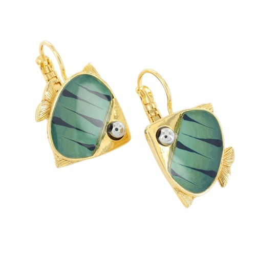 Серьги TARATATA, Sushi, с цветной смолой и стеклянными бусинами, TT-T25-06723-204 синий фото 2