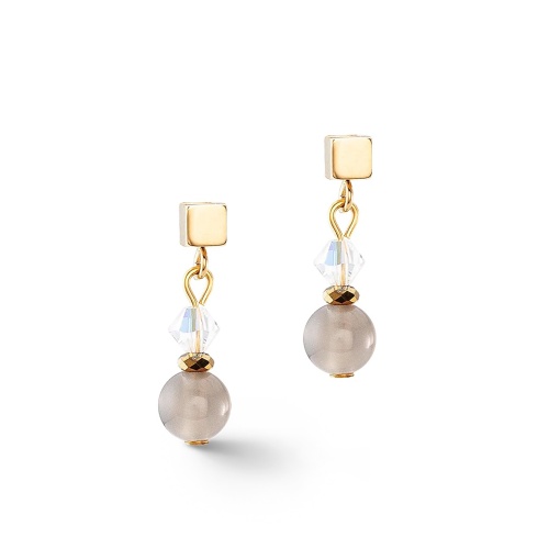 Серьги Coeur de Lion Grey-Gold, 4345/21-1216 фото 8