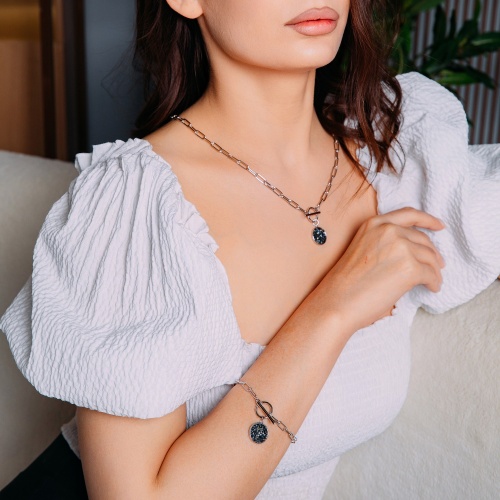 Колье Fiore Luna SSHA, B2009SW-N01.15 BR/S фото 3