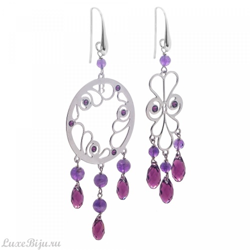 Серьги Boccadamo XOR108AME BW/S/V