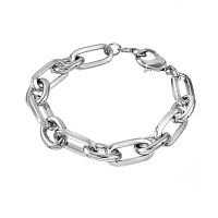 Браслет Moon Paris, Ringo, со звеньями разных форм, MR-26.01-044 серебристый