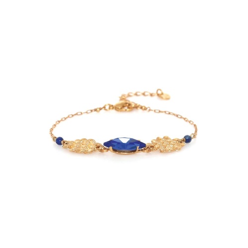 Браслет Franck Herval, Charlie, с кристаллом Swarovski и лазуритом, FH26.2-13-73421 синий