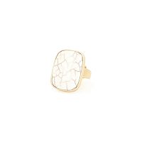 Кольцо Nature Bijoux, Alhambra, разъемное, с говлитом, NB25.1-19-25736 белый