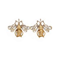 Серьги Celeste G, жук с кристаллами, CS26.1-1587 хрустальный