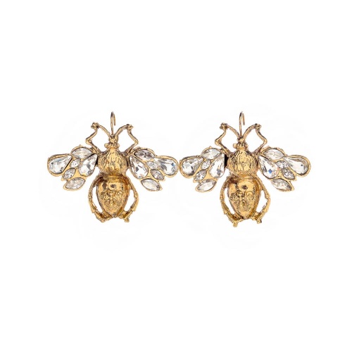 Серьги Celeste G, жук с кристаллами, CS26.1-1587 хрустальный