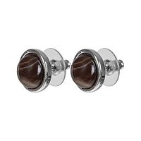 Пусеты Fiore Luna COFFE AGATE, LE1107 BR/S