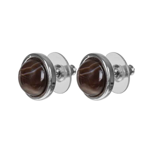 Пусеты Fiore Luna COFFE AGATE, LE1107 BR/S