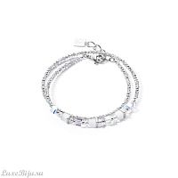 Браслет Coeur de Lion Joyful Colours Grey White, 4564/30-1400