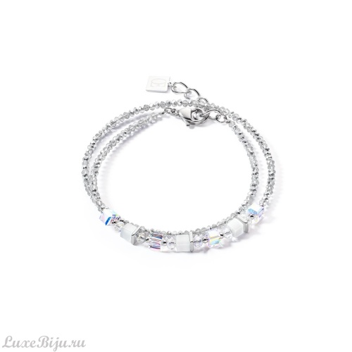 Браслет Coeur de Lion Joyful Colours Grey White, 4564/30-1400