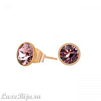Пусеты Fiore Luna Light Rose SWE298 LR RG