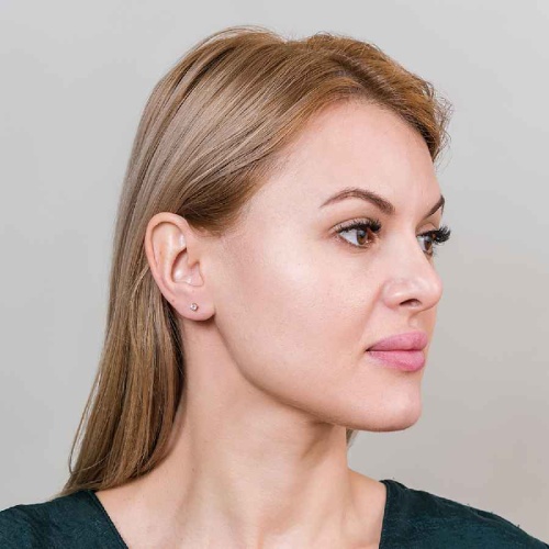 Пусеты Fiore Luna WHITE, AE03187-4 BW/G фото 2