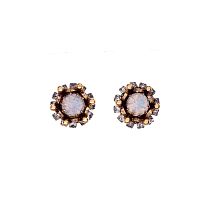 Серьги Celeste G, с кристаллом Swarovski, CS26.1-2178 белый