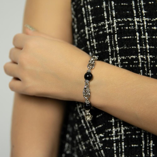 Браслет Lanzerotti, Pianoforte, Королевский Бисмарк, оникс, LZ-25.12-386 черный фото 2