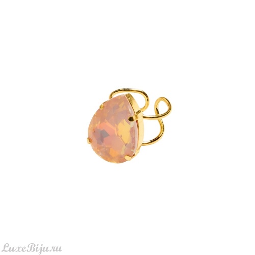 Кольцо Catherine Bijoux, Aurora crystal, разъемное, с кристаллом, CB26.1-5683DG розовый