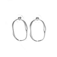 Серьги Dansk Copenhagen, Elysian, овальной формы, DNSK25.2-3C2501024 серебристый